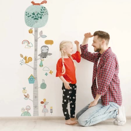 Stickere Copii - Sticker decorativ Luxer metru autocolant inaltime copii adulti taliometru de perete masurat copii masurator baieti fete diney emag jumbo leroy merlin autocolant animale pasari salbatice