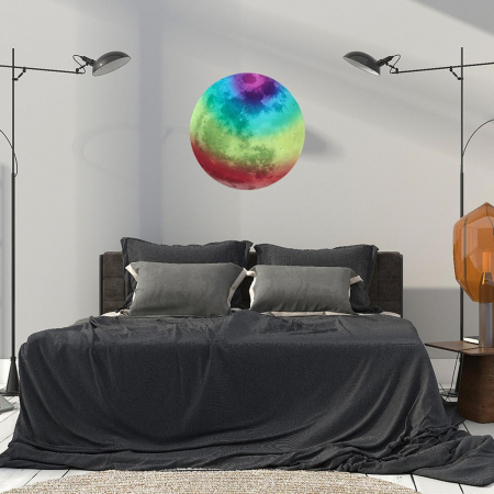 Sticker Glow In The Dark Luxer, Autocolant Luna Fosforescenta, Pamant, 30 cm, stickere pamant terra pentru perete ieftin dormitor sufragerie autocolant emag luxer dedeman leroy globul pamantesc
