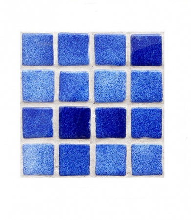 Stickere decorative pentru faianta sau perete Luxer, Set 18 buc, Mozaic Albastru, 10x10 cm, stickere mosaics sticla ieftin perete baie bucatarie dedeman jysj autoadeziv luxer [1]