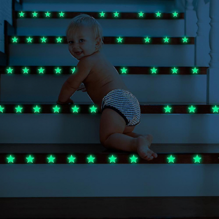 Stickere perete Glow in the dark Luxer, Stelute Fosforescente, 3 folii, 384 piese, stele fosforescente tavan perete jumbo pepco autoadezive copii dormitor camera beblusi emag dedeman luxer [3]