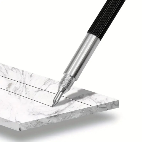 Stilou de gravură manuală Luxer cu vârf din carbură de tungsten, pentru gravare precisă pe metal, sticlă, lemn, ceramică și plastic, design ergonomic și maner antiderapant. [2]