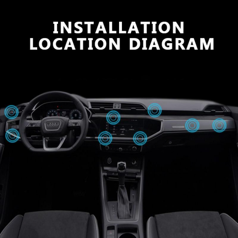 Suport Auto Magnetic Universal pentru Telefon/Tableta, Prindere cu 6 Magneti si Banda Adeziva 3M, Dimensiuni 7 x 2 cm, Forma Dreptunghiulara, Silver, Luxer [6]