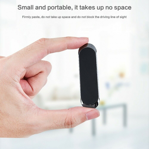Suport Auto Magnetic Universal pentru Telefon/Tableta, Prindere cu 6 Magneti si Banda Adeziva 3M, Dimensiuni 7 x 2 cm, Forma Dreptunghiulara, Silver, Luxer [3]