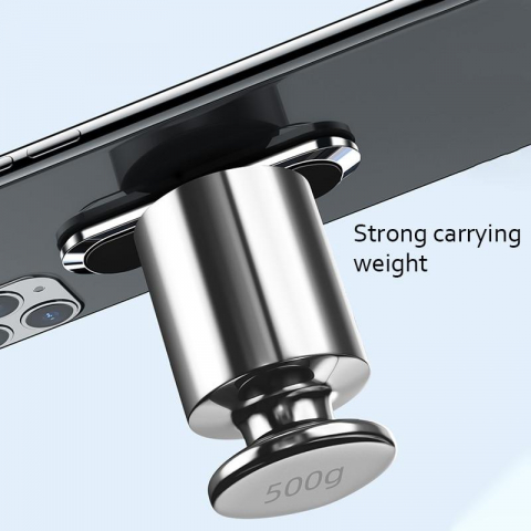 Suport Auto Magnetic Universal pentru Telefon/Tableta, Prindere cu 6 Magneti si Banda Adeziva 3M, Dimensiuni 7 x 2 cm, Forma Dreptunghiulara, Silver, Luxer [7]