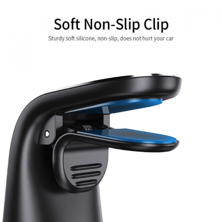 Suport auto premium Luxer pentru telefon, tableta, GPS Negru, magnetic multifunctional universal bicicleta samsung baseus altex emag flanco 10 inch antiderapant numar wireless ieftin pentru grila ventilatie bord masina ventuza ieftin ipad luxer [3]