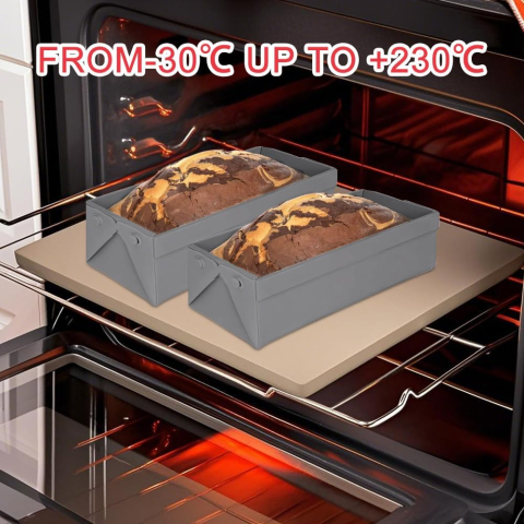 Tavă din silicon gri Luxer cu pereți detașabili, antiaderentă, rezistentă la temperaturi înalte, ideală pentru prăjituri, cheesecake și deserturi. [2]