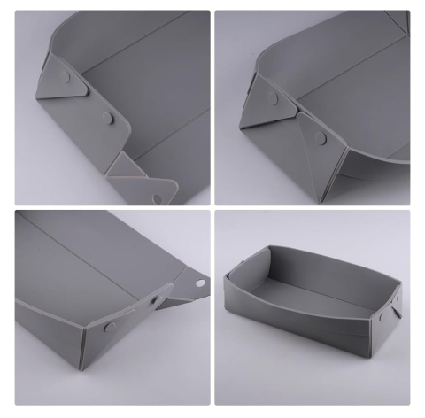 Tavă din silicon gri Luxer cu pereți detașabili, antiaderentă, rezistentă la temperaturi înalte, ideală pentru prăjituri, cheesecake și deserturi. [6]