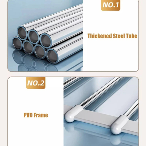 Umeras Cascada Pentru Pantaloni/Cravate/Esarfe/Prosoape Cu 7 Bare Pentru Economisire Spatiu, Dimensiuni 36x48.5 cm, Alb, Luxer [8]