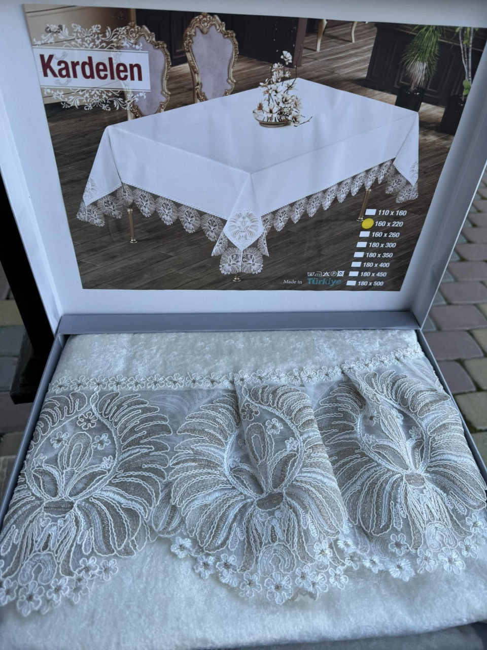 Kardelen mărimea 160x220cm pentru masă ovală [2]