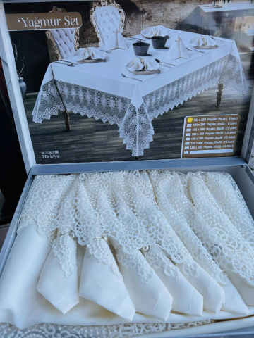 Fațe de mese - Yagmur  160x220cm (8buc. șervețele)