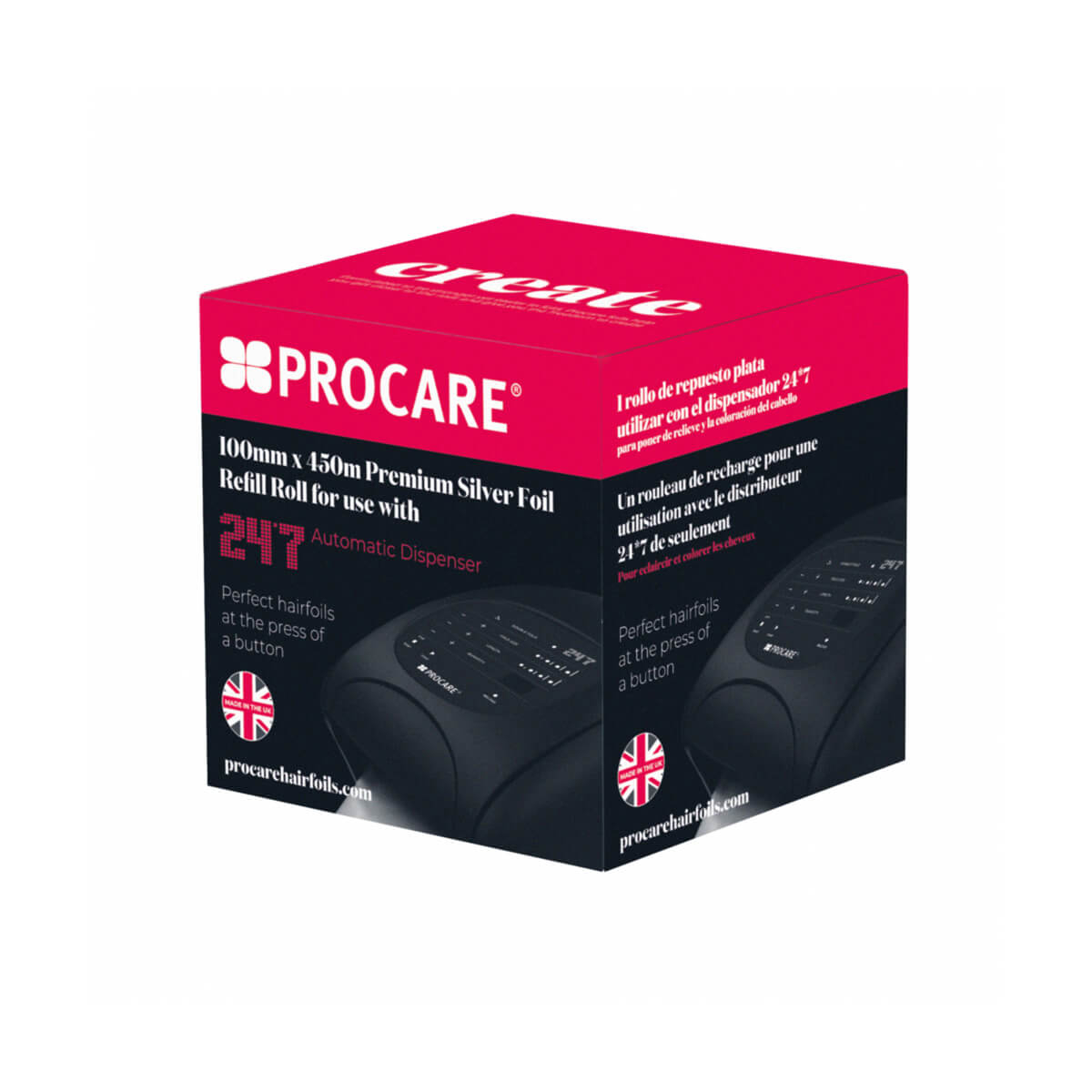 100MM X 450M PROCARE 24 7 FOLII ALUMINIU ROLA