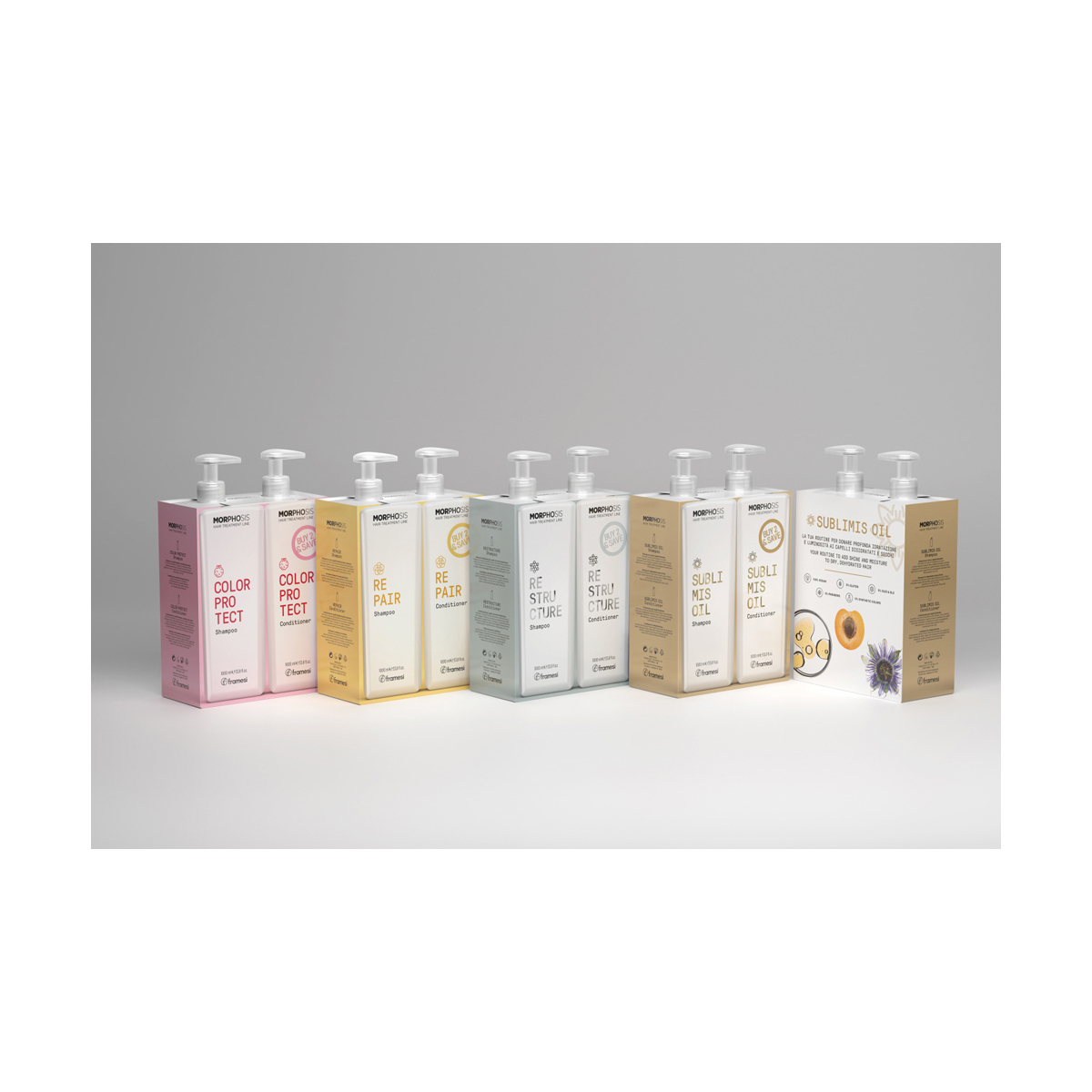 DUO Kit Color Protect - Sampon + Balsam Protectia Culorii - 1000ml - Framesi [2]