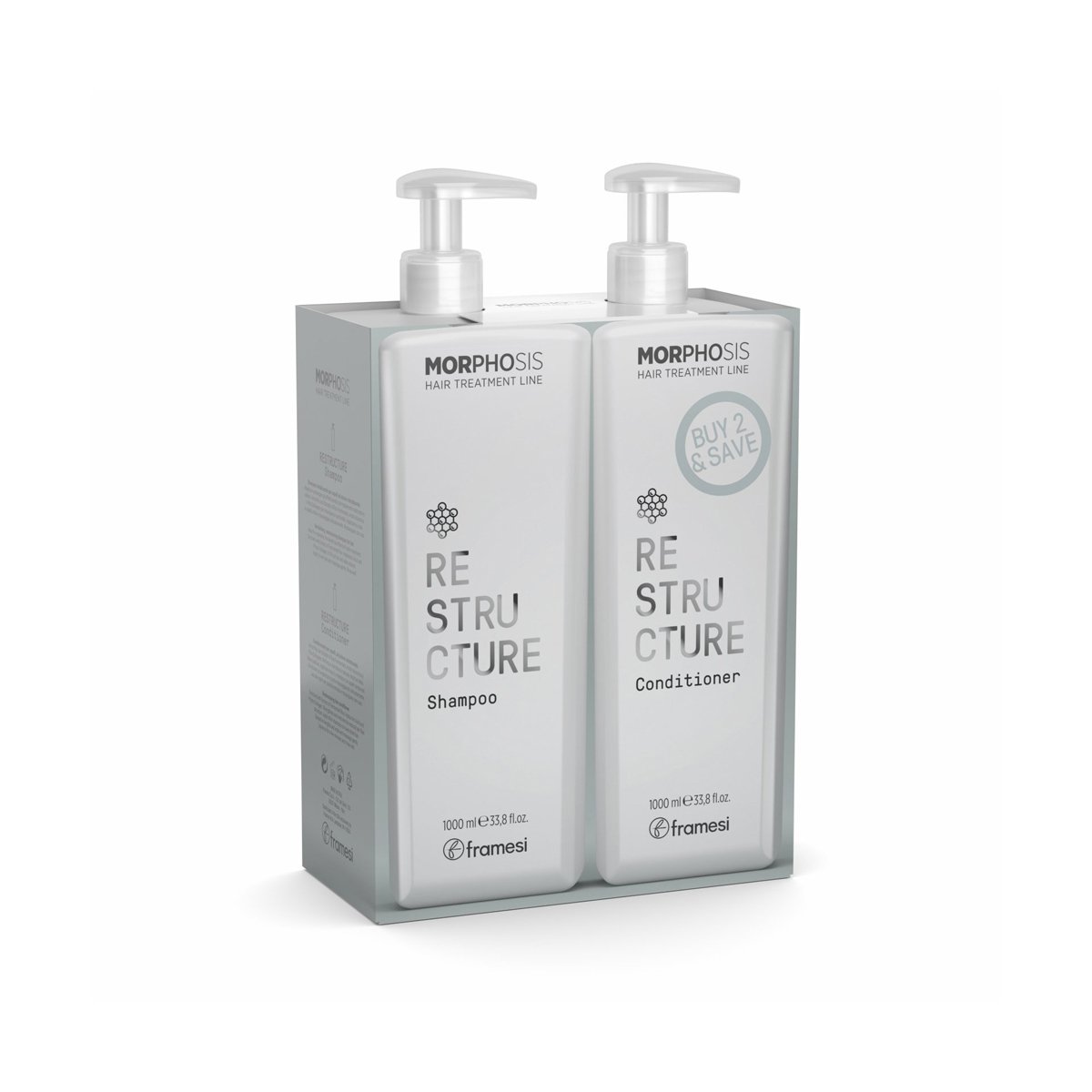 DUO Kit Restructure - sampon si balsam par deteriorat - 1L