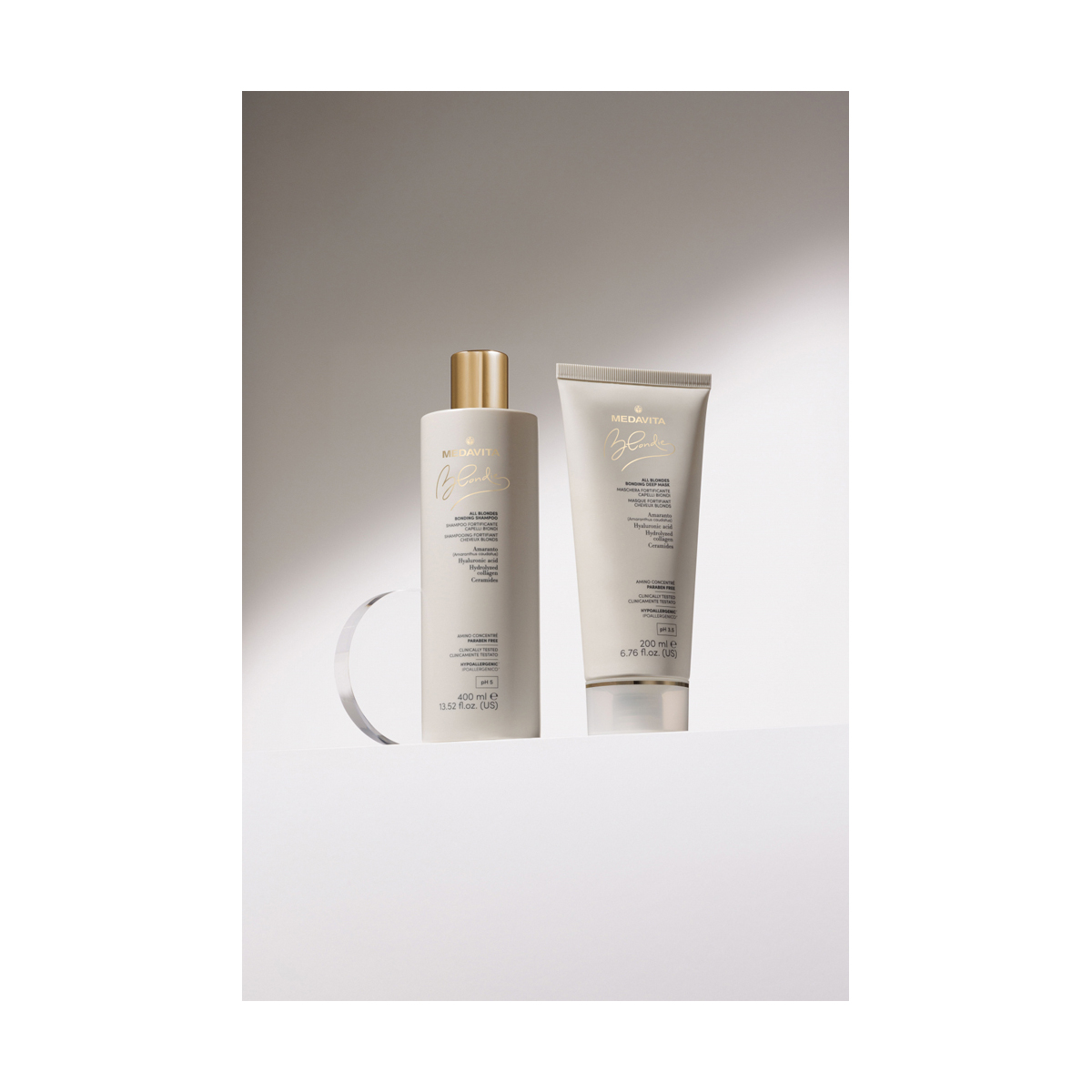 Duo Luxury Kit Ingrijire pentru Par Blond - Medavita Blondie