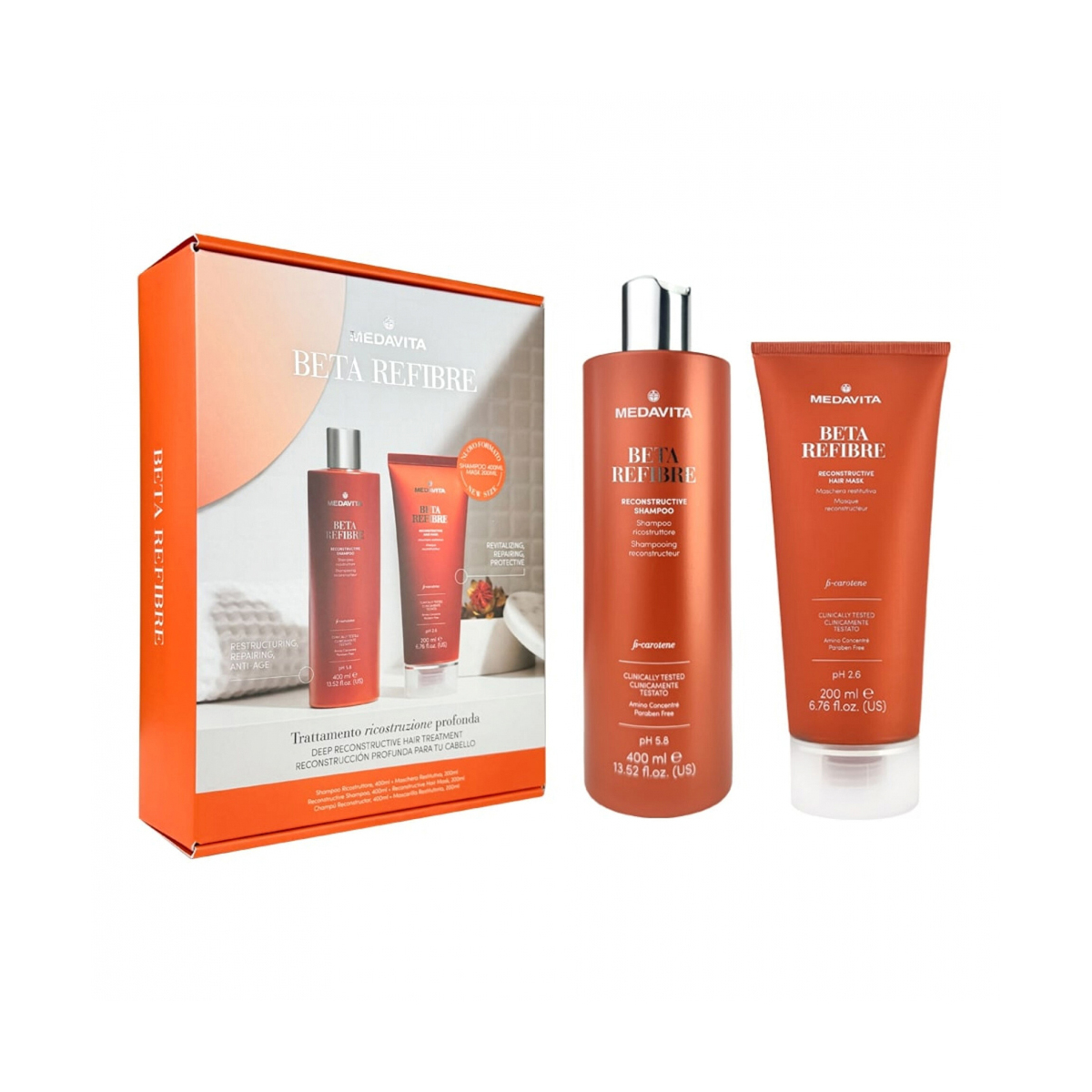 Duo Luxury Kit pentru Repararea Parului - Medavita Betarefibre [2]