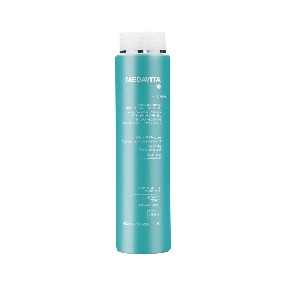 Gel de dus pentru corp si par dupa expunerea la soare - Solarich - 400ml