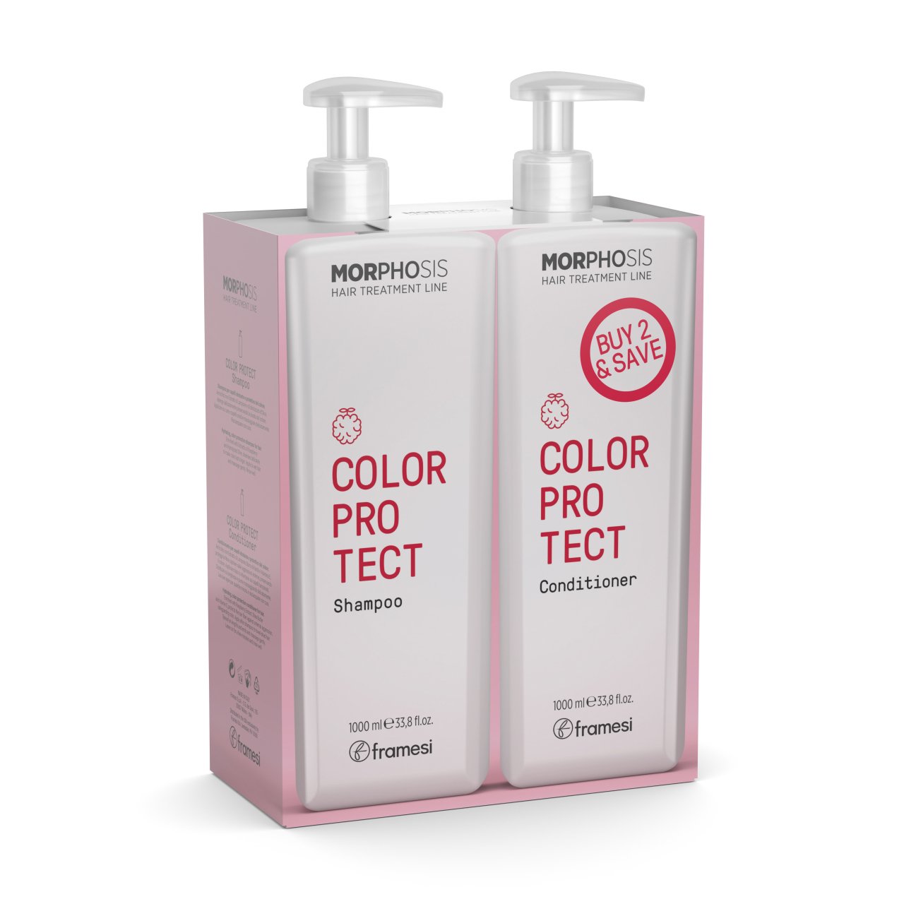 Kit DUO COLOR PROTECT - Sampon + Balsam - 1000ml - Framesi