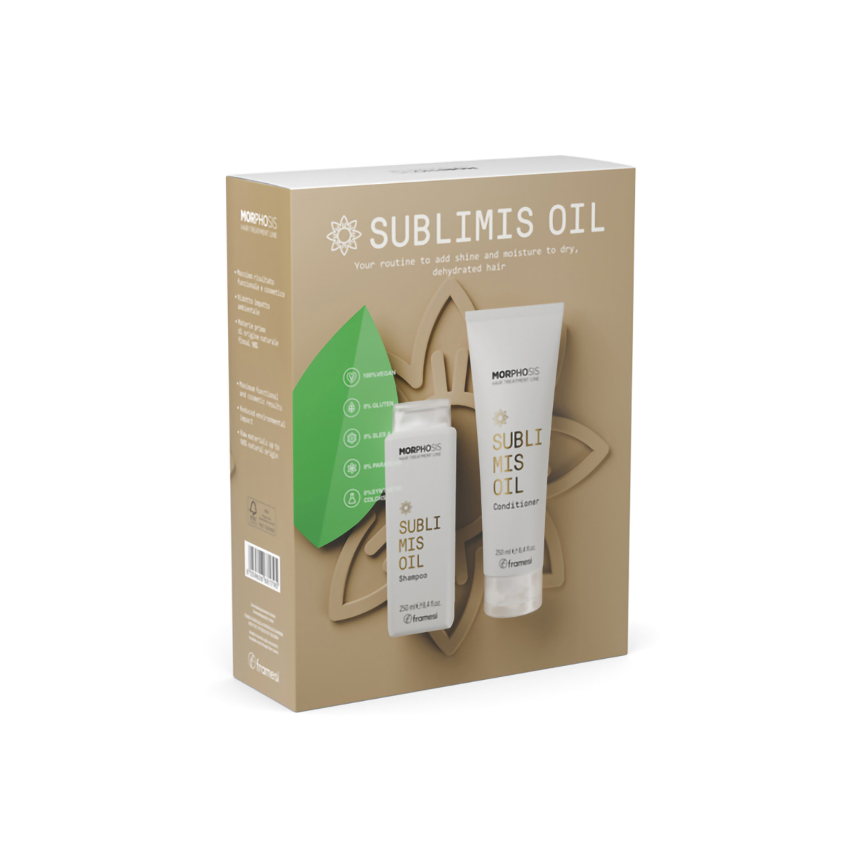 Kit Sublimiss Oil - pentru Par Degradat si Stralucitor - 250ml - Framesi