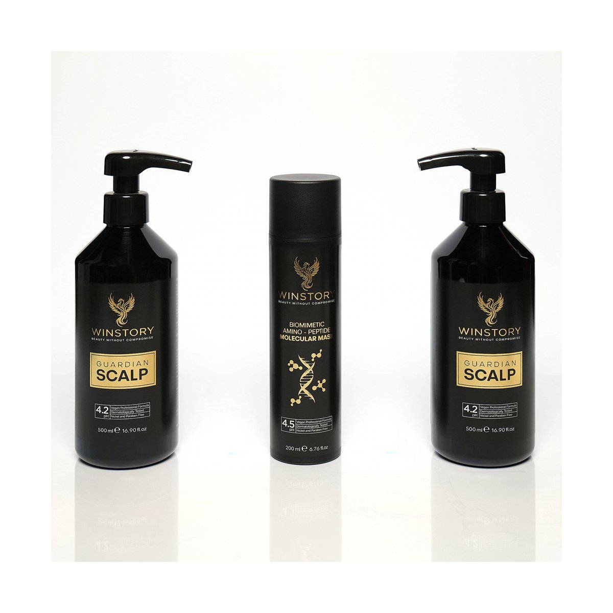 Masca de par moleculara biomimetica fara clatire (leave-in) WINSTORY, cu pH acid si fara nichel si parabeni, pentru reconstuctia parului, produs vegan, testat dermatologic, 200 ml [5]