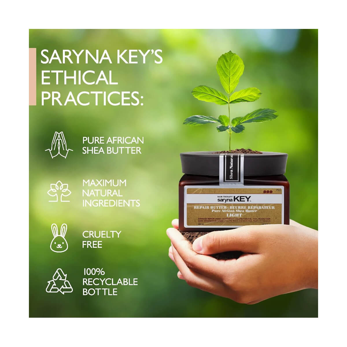 Unt pentru păr light  cu extract de Shea de la SARYNA KEY [3]