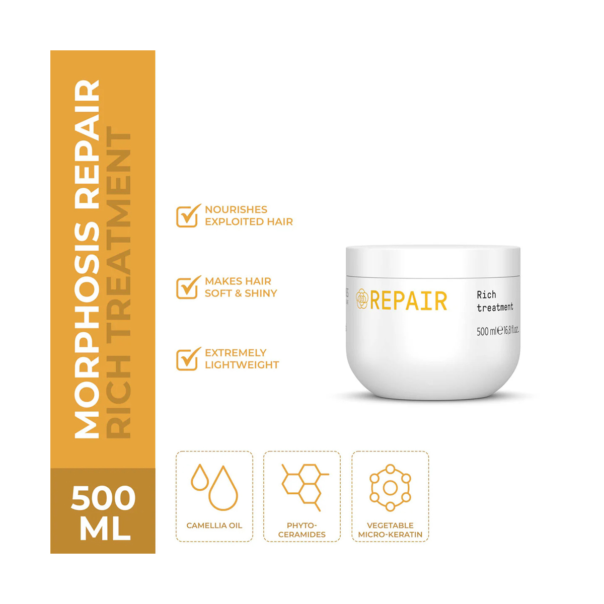 Masca pentru repararea parului - Repair Rich Treatment - 500 ml - Framesi [2]