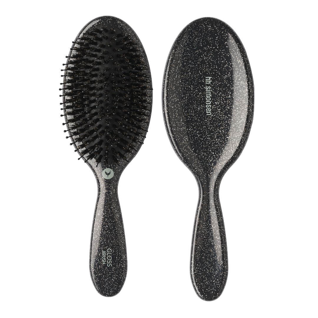 Perie Gloss Brush - Gun Metal Glitter - Hh Simonsen