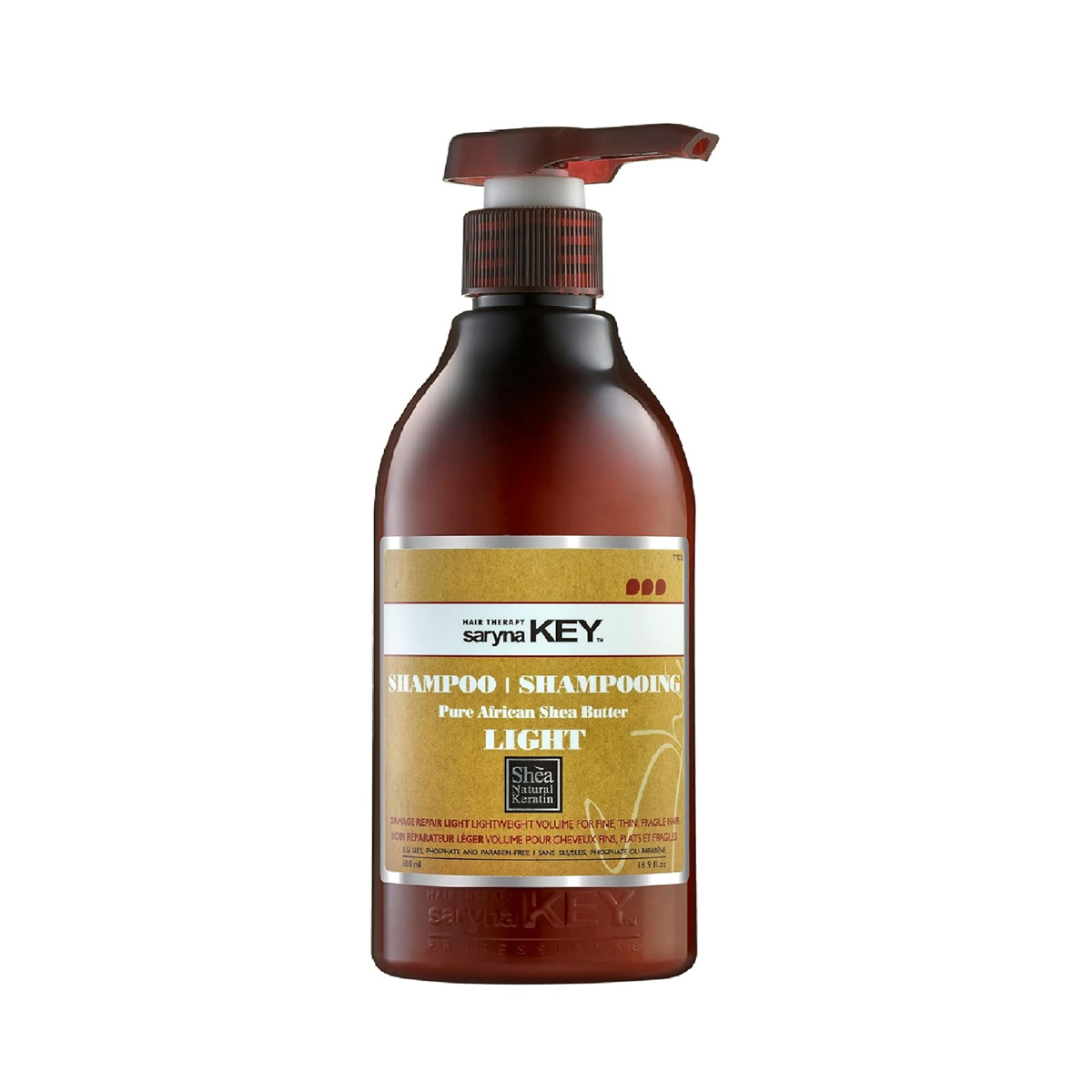 Sampon cu Unt de Shea pt par fin - 500ml - Saryna Key