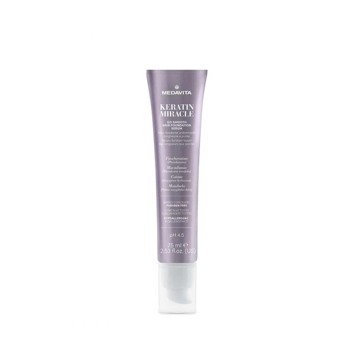 Ser cu keratina antifrizz, fara clatire, impotriva porozitatii excesive -75 ml - KERATIN MIRACLE
