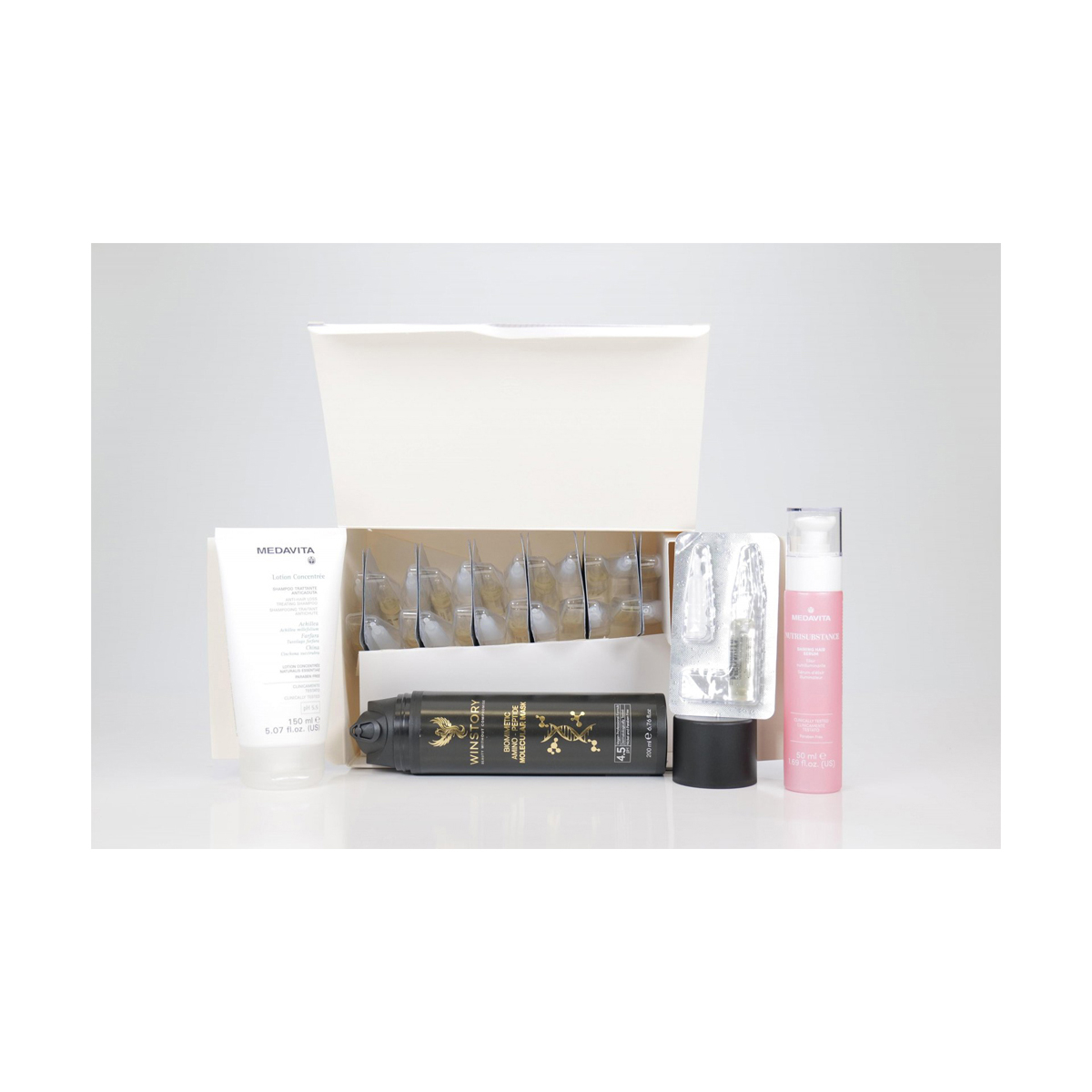 Set Anticadere + Reparare Moleculara - Fiole Medavita + Masca Moleculara WINSTORY (GRATUIT Ulei Nutritiv+Sampon Anticadere) [5]