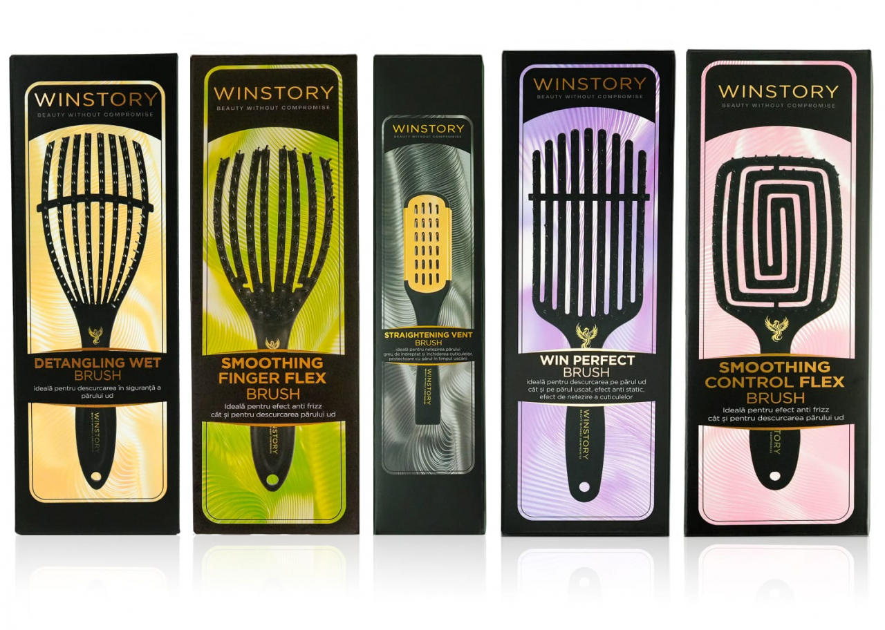 Smoothing Control Flex Brush Winstory – perie cu ventilatie, cu peri flexibili si de mistret, uscarea rapida si controlul pieptanarii [2]