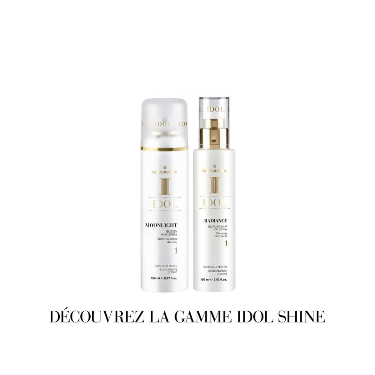 Spray cu efect de strălucire și fixare extra-ușoară Idol 150ml [2]