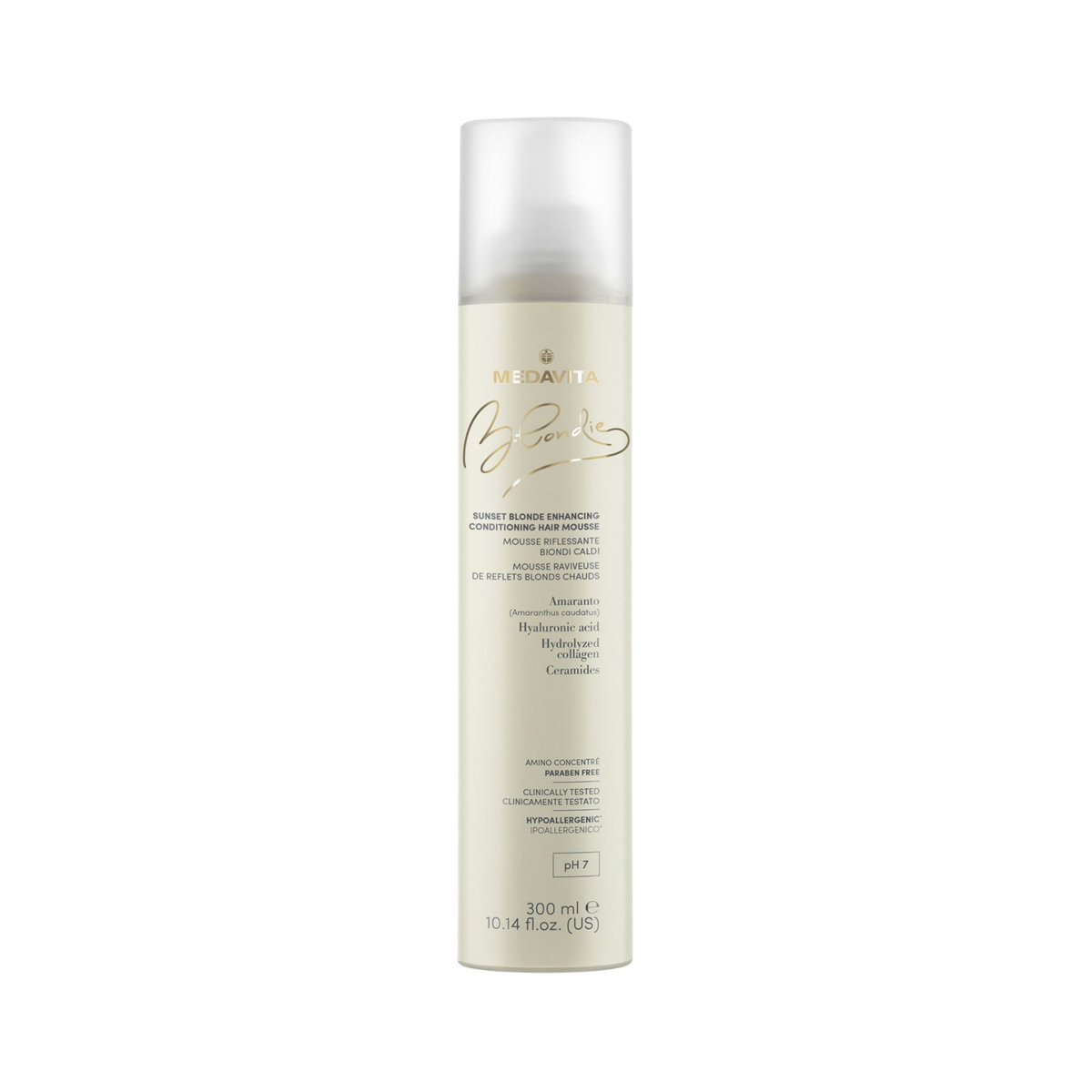 Spuma nuantatoare cu pigment cald, cu acid hialuronic,colagen,ceramide -300ml