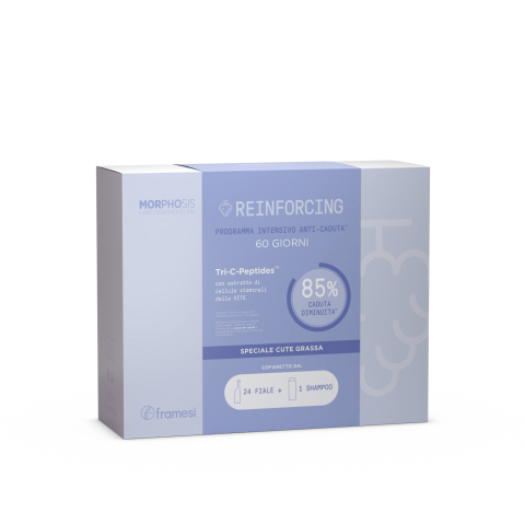 FRAMESI - Kit Sampon + Fiole Anticadere - 24 fiole pentru scalp gras + 1 sampon 250ml
