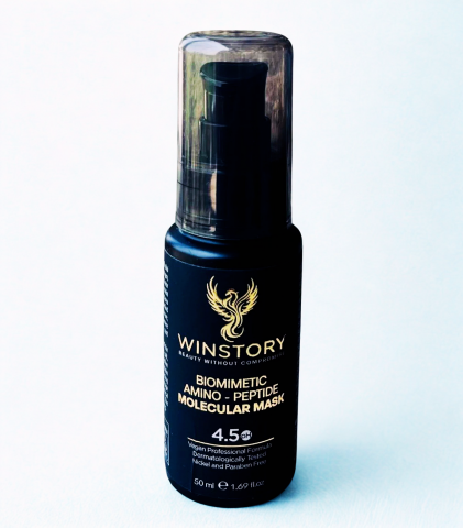 Branduri Premium - Masca par moleculara biomimetica fara clatire (leave-in) WINSTORY, cu aminoacizi si peptide, pentru regenerare, elasticitate si hidratarea parului, 50 ml