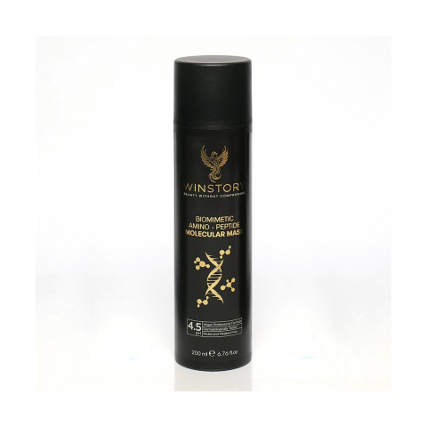 Masca de par moleculara biomimetica fara clatire (leave-in) WINSTORY, cu pH acid si fara nichel si parabeni, pentru reconstuctia parului, produs vegan, testat dermatologic, 200 ml