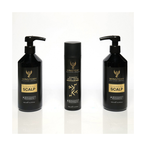 Masca de par moleculara biomimetica fara clatire (leave-in) WINSTORY, cu pH acid si fara nichel si parabeni, pentru reconstuctia parului, produs vegan, testat dermatologic, 200 ml [4]