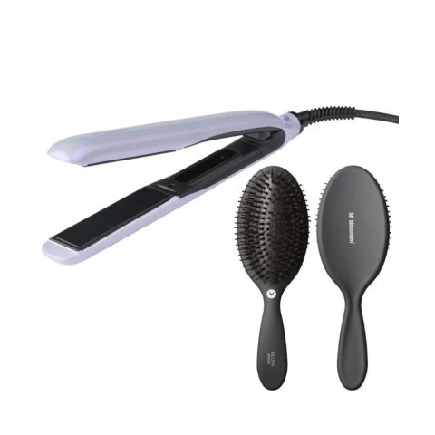 Placa profesionala pt indreptat parul True Divinity MK2 Lavender Haze + perie Gloss Brush [2]