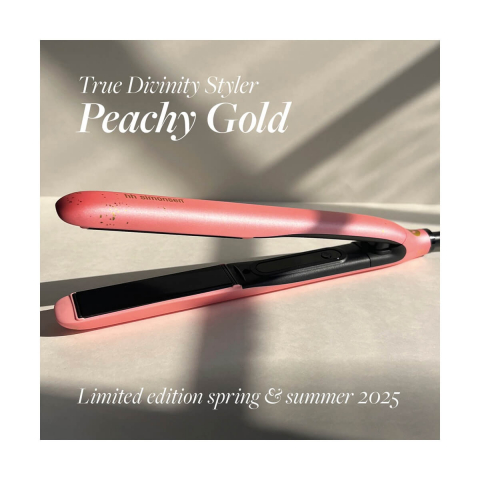 Placa profesionala pt indreptate parul True divinity MK2 Peachy Gold + perie Gloss Brush [4]
