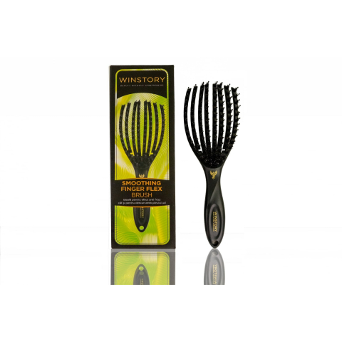 Perii Winstory - Smoothing Finger Flex Brush Winstory – perie cu ventilatie, cu peri de mistret flexibili pentru uscarea rapida si netezirea parului