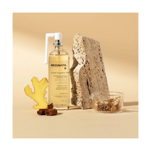 Spray tratament anticadere par barbati Medavita, stimuleaza cresterea parului, cu rozmarin, aloe, turmeric, ghimbir, 100 ml [2]