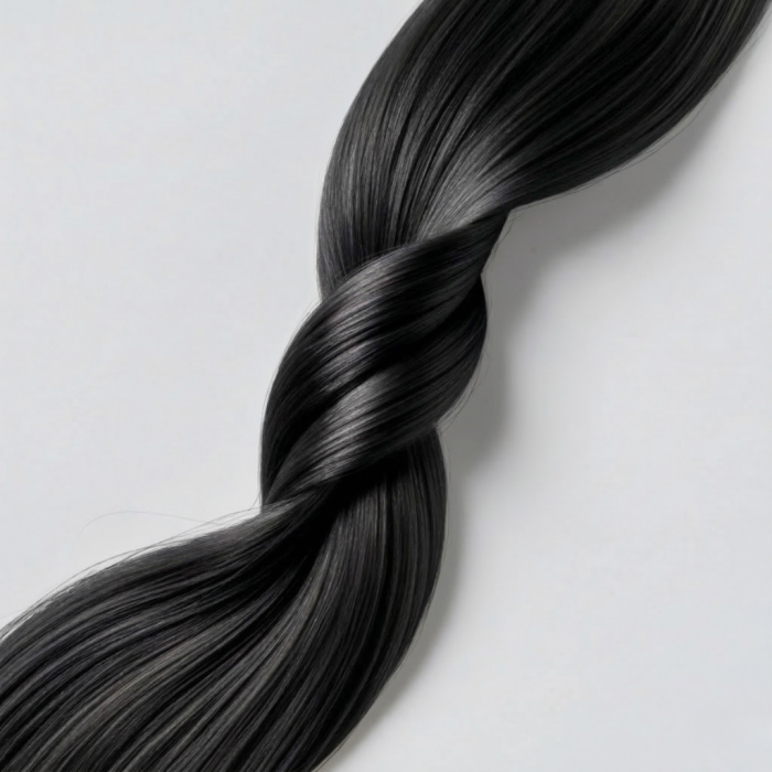 Extensii Clip‑On din Păr Natural Negru #1 – 160g – Colecția Gold [4]