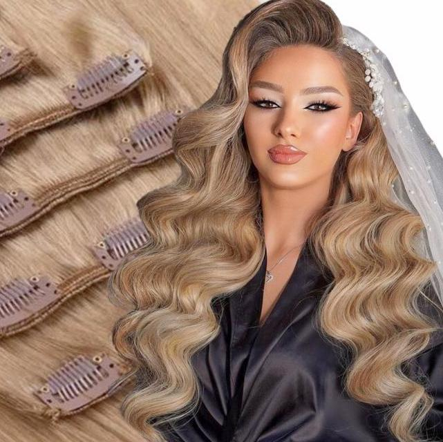 Extensii Clip-On Silver Blond Aluna #7B [1]