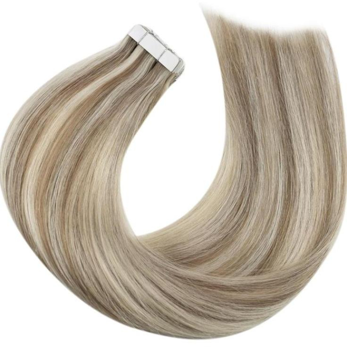 Extensii Tape-In Suvitate Light Silver/Blond Aluna [3]
