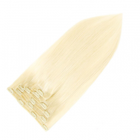 Extensii Clip-On Silver - Extensii Clip-On Silver Blond Platinat #60