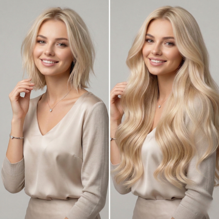 Set Gold 160g - Blond Natural #613 (Păr 100% Natural) [3]