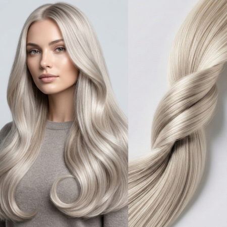 Extensii Clip-On Gold - Set Gold 160g - Light Silver (Reflexii Metalice)