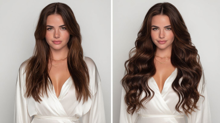 Extensii Clip-On Platinum Castaniu Natural #4 [1]