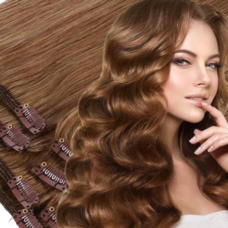 Extensii Clip-On Silver - Extensii Clip-On Silver Castaniu Deschis #6R