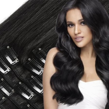 Extensii Clip-On Silver - Extensii Clip-On Silver Negru #1