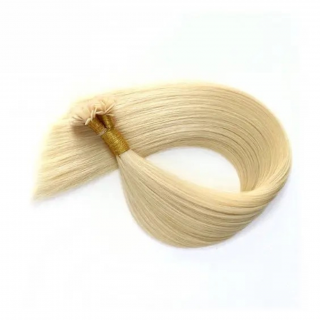 Extensii cu Keratina Blond Platinat #60 [1]